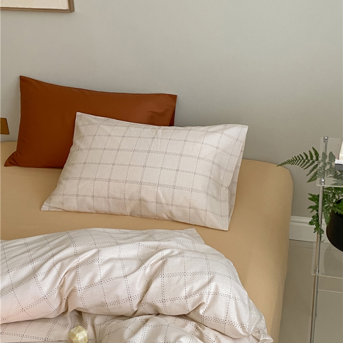 91家纺网 家纺一手货源 找家纺 棉眠 2022春夏新款全棉混搭四件套 格雷先生（枕套默认混搭）