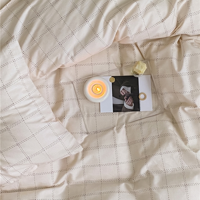 91家纺网 家纺一手货源 找家纺 棉眠 2022春夏新款全棉混搭四件套 格雷先生（枕套默认混搭）