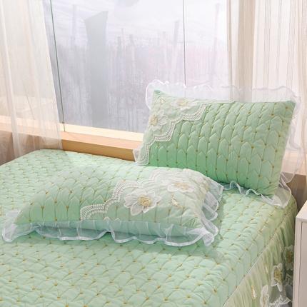 91家纺网 家纺一手货源 找家纺 （总）瑞宝 2025新款磨毛夹棉花边枕套一对