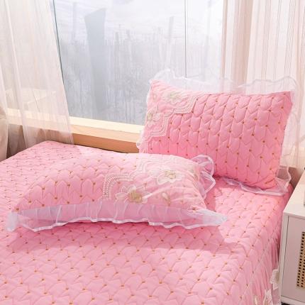 91家纺网 家纺一手货源 找家纺 （总）瑞宝 2025新款磨毛夹棉花边枕套一对