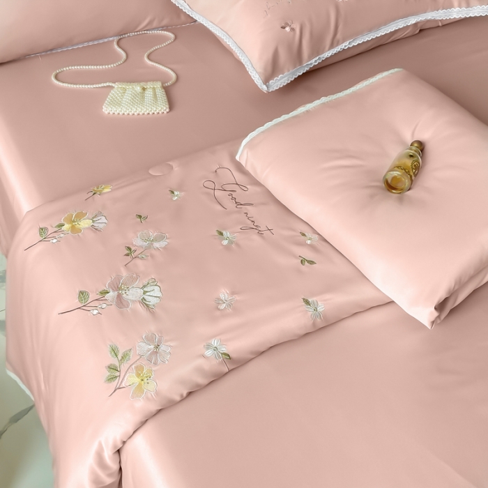 91家纺网 家纺一手货源 找家纺 （总）安妮家居 2022新款水洗真丝夏被四件套