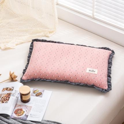 91家纺网 家纺一手货源 找家纺 总明星枕业 2022新款田园风纯棉荞麦壳枕头花边全荞麦皮枕芯