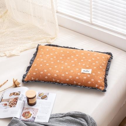 91家纺网 家纺一手货源 找家纺 总明星枕业 2022新款田园风纯棉荞麦壳枕头花边全荞麦皮枕芯