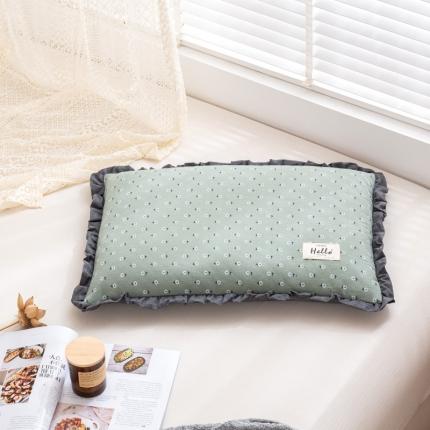 91家纺网 家纺一手货源 找家纺 总明星枕业 2022新款田园风纯棉荞麦壳枕头花边全荞麦皮枕芯