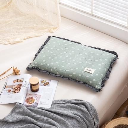 91家纺网 家纺一手货源 找家纺 总明星枕业 2022新款田园风纯棉荞麦壳枕头花边全荞麦皮枕芯