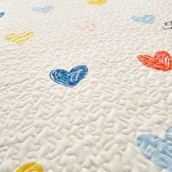 91家纺网 家纺一手货源 找家纺 （总）艾晶美家纺 2022新款磨毛印花夹棉床盖三件套