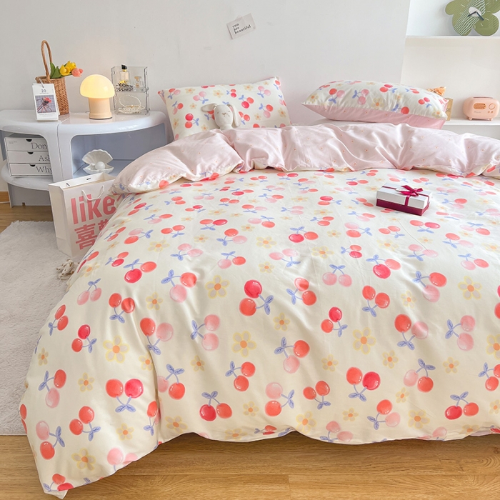 91家纺网 家纺一手货源 找家纺 （总）沐棉 2022新款全棉13370四件套花颜系列