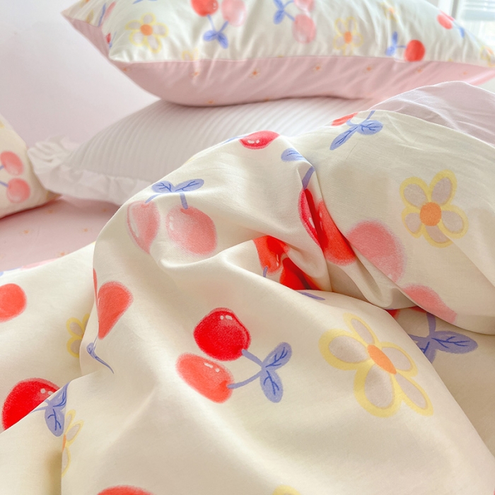 91家纺网 家纺一手货源 找家纺 （总）沐棉 2022新款全棉13370四件套花颜系列