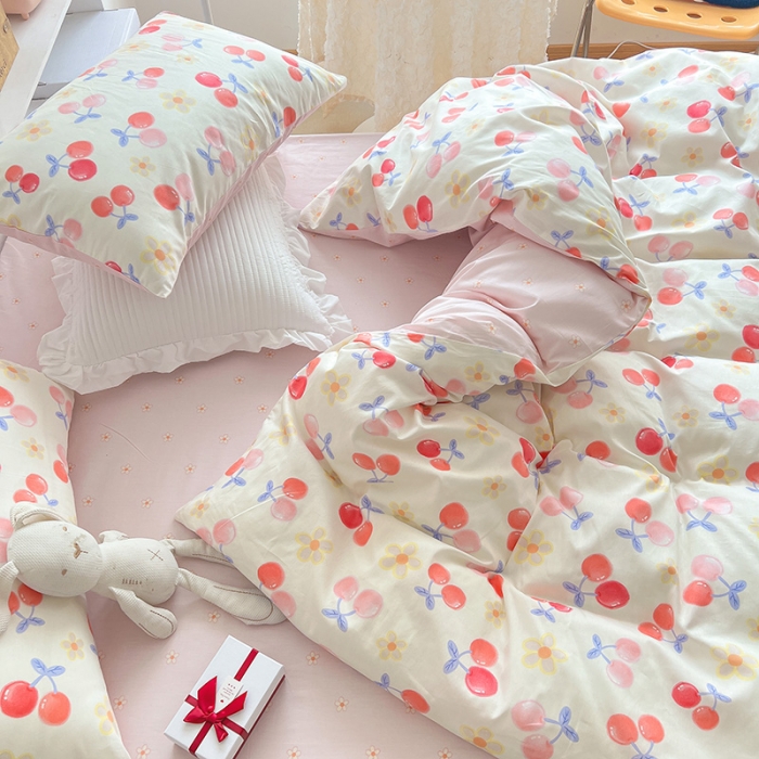 91家纺网 家纺一手货源 找家纺 （总）沐棉 2022新款全棉13370四件套花颜系列