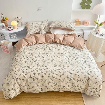 沐棉 2022新款全棉13370四件套花颜系列 沐风