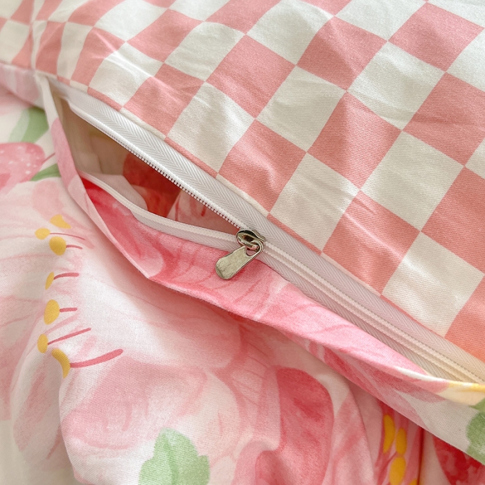 91家纺网 家纺一手货源 找家纺 沐棉 2022新款全棉13370四件套花颜系列 恬静