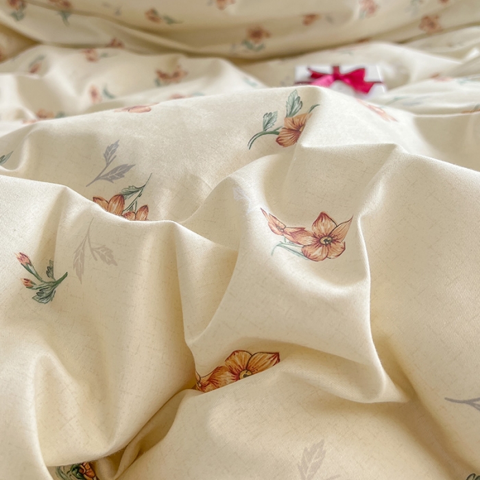 91家纺网 家纺一手货源 找家纺 沐棉 2022新款全棉13370四件套花颜系列 小美好