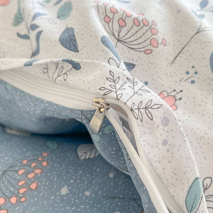 91家纺网 家纺一手货源 找家纺 沐棉 2022新款全棉13370四件套花颜系列 叶落知秋