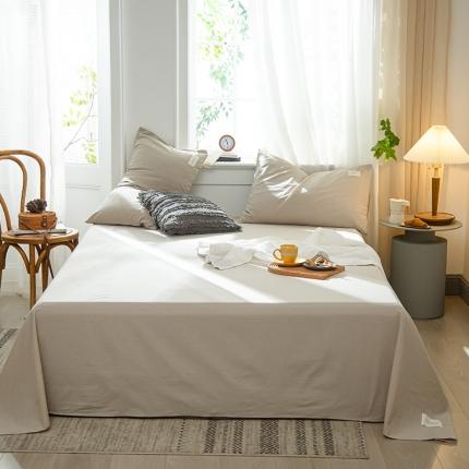 91家纺网 家纺一手货源 找家纺 （总）春皖 2023新款全棉色织水洗棉系列-单床单 风格一