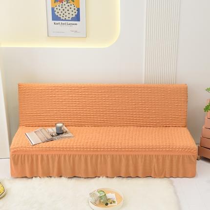 91家纺网 家纺一手货源 找家纺 （总）启博家纺 2022新款泡泡纱简易无扶手裙摆沙发套