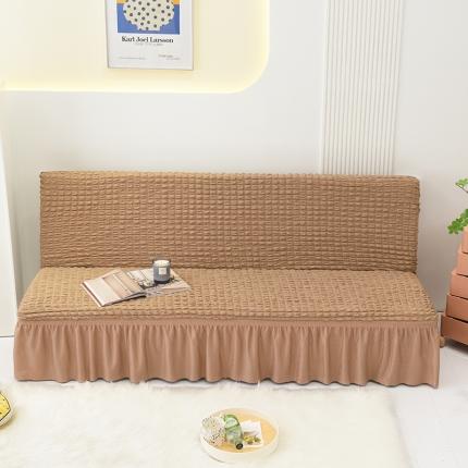 91家纺网 家纺一手货源 找家纺 （总）启博家纺 2022新款泡泡纱简易无扶手裙摆沙发套