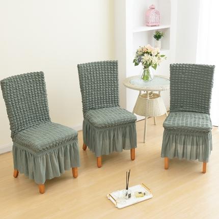 91家纺网 家纺一手货源 找家纺 启博家纺 2022新款泡泡纱椅子套 水绿