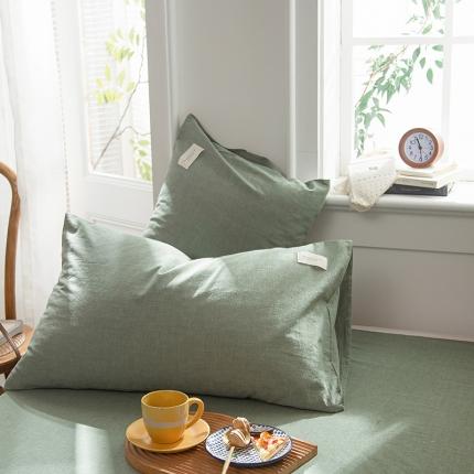 91家纺网 家纺一手货源 找家纺 （总）春皖 2023新款全棉色织水洗棉系列-单枕套 风格一