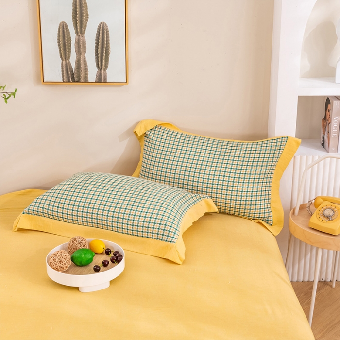 91家纺网 家纺一手货源 找家纺 简色坊 2023新款全棉色织小提花夏凉被小提花 梵西-橄榄绿