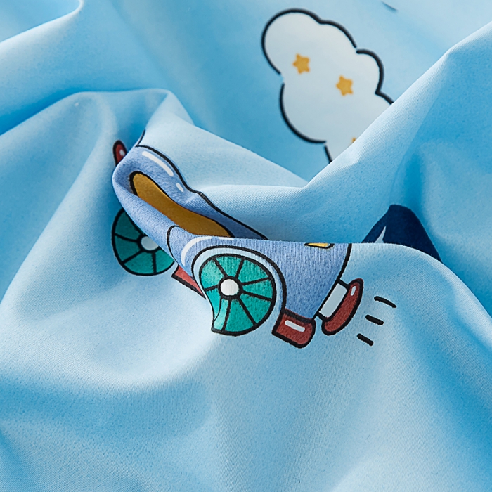 91家纺网 家纺一手货源 找家纺 良佐生活 2022新款60支全棉贡缎儿童被套 滴滴汽车