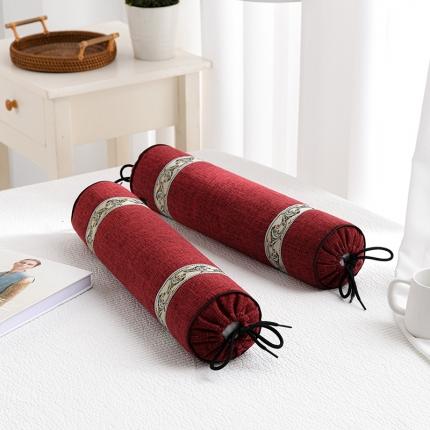 91家纺网 家纺一手货源 找家纺 （总）仁宇 2022新款仿麻布欧式糖果枕头50*8cm