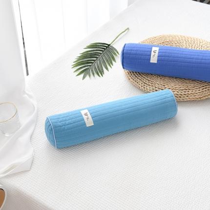 91家纺网 家纺一手货源 找家纺 （总）仁宇 2022新款全棉韩式砂洗糖果枕头40*8cm