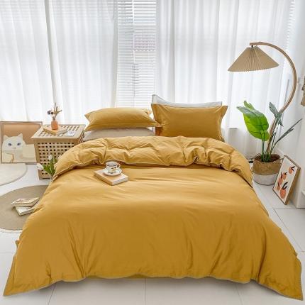 91家纺网 家纺一手货源 找家纺 （总）网客 2024新款全棉水洗棉贝壳绣四件套