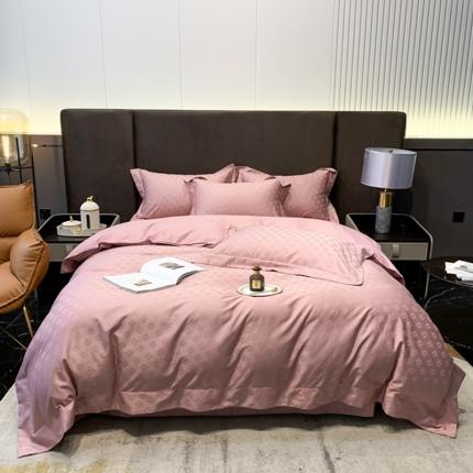 91家纺网 家纺一手货源 找家纺 （总）2022新款50支贡缎高定提花四件套-芬迪