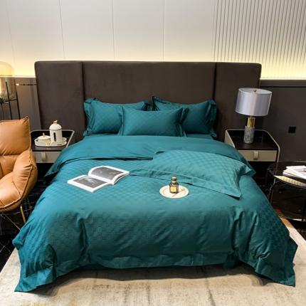 91家纺网 家纺一手货源 找家纺 （总）2022新款50支贡缎高定提花四件套-古琦