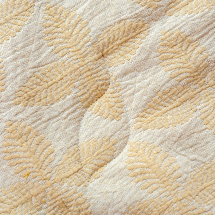 91家纺网 家纺一手货源 找家纺 （总）安莱生活 2023新款双层纱四叶草色织大提花夏被