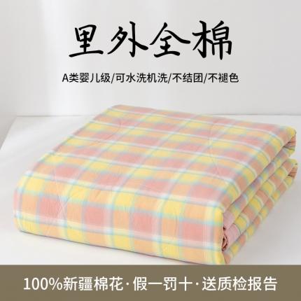 91家纺网 家纺一手货源 找家纺 总 鸣升全棉色织水洗棉花水洗棉夏被四件套纯棉空调被夏凉被