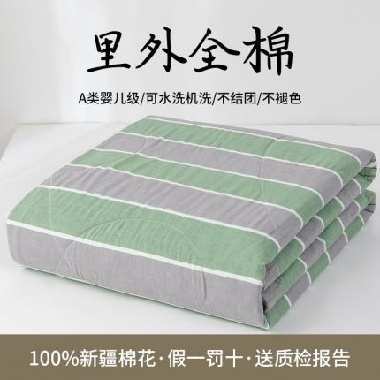 91家纺网 家纺一手货源 找家纺 总 鸣升全棉色织水洗棉花水洗棉夏被四件套纯棉空调被夏凉被