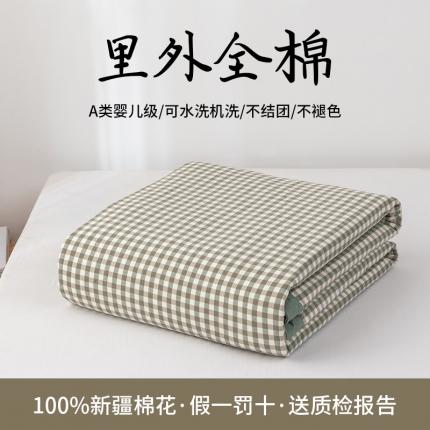 91家纺网 家纺一手货源 找家纺 总 鸣升全棉色织水洗棉花水洗棉夏被四件套纯棉空调被夏凉被