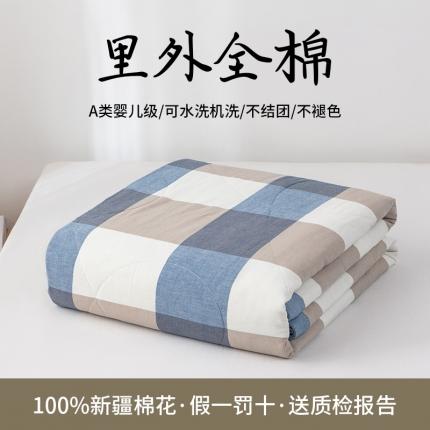 91家纺网 家纺一手货源 找家纺 总 鸣升全棉色织水洗棉花水洗棉夏被四件套纯棉空调被夏凉被