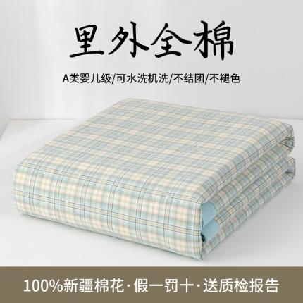 91家纺网 家纺一手货源 找家纺 总 鸣升全棉色织水洗棉花水洗棉夏被四件套纯棉空调被夏凉被