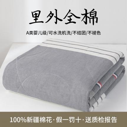 91家纺网 家纺一手货源 找家纺 总 鸣升全棉色织水洗棉花水洗棉夏被四件套纯棉空调被夏凉被