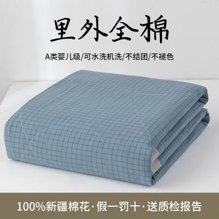 91家纺网 家纺一手货源 找家纺 总 鸣升全棉色织水洗棉花水洗棉夏被四件套纯棉空调被夏凉被