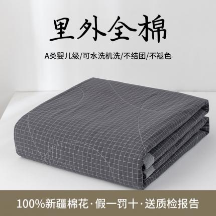 91家纺网 家纺一手货源 找家纺 总 鸣升全棉色织水洗棉花水洗棉夏被四件套纯棉空调被夏凉被