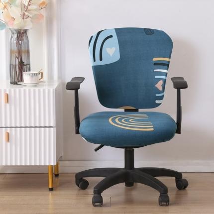 雅竹家纺 牛奶丝分体椅套 如梦