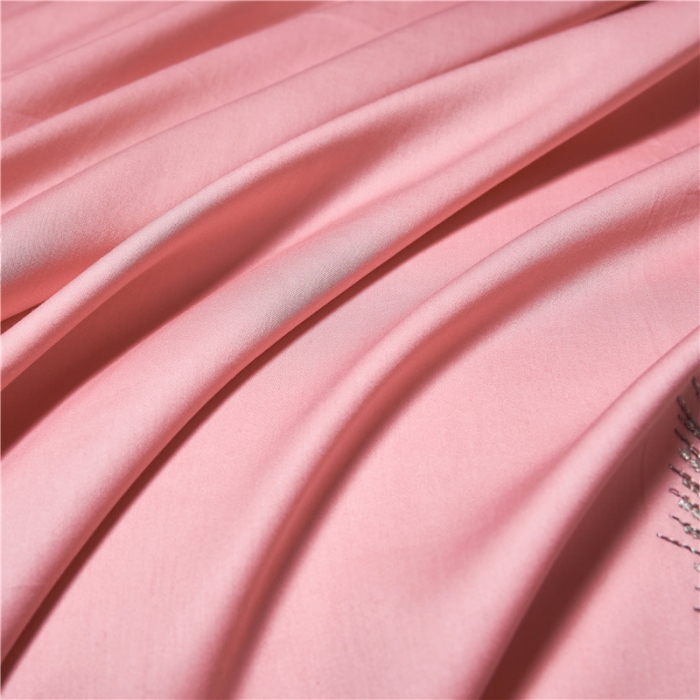 91家纺网 家纺一手货源 找家纺 宏羽纺 2022新款100s刺绣长绒棉四件套 莫妮卡-豆沙粉