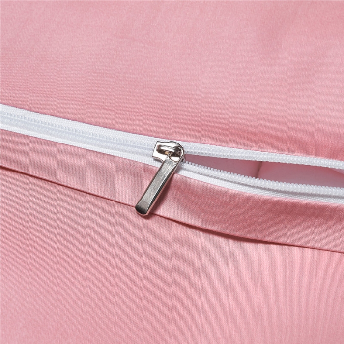 91家纺网 家纺一手货源 找家纺 宏羽纺 2022新款100s刺绣长绒棉四件套 莫妮卡-豆沙粉