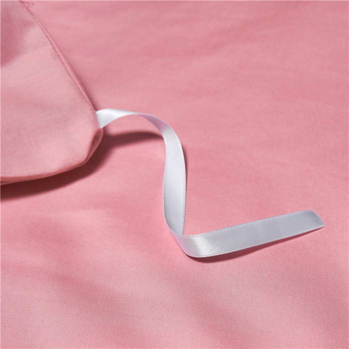 91家纺网 家纺一手货源 找家纺 宏羽纺 2022新款100s刺绣长绒棉四件套 莫妮卡-豆沙粉