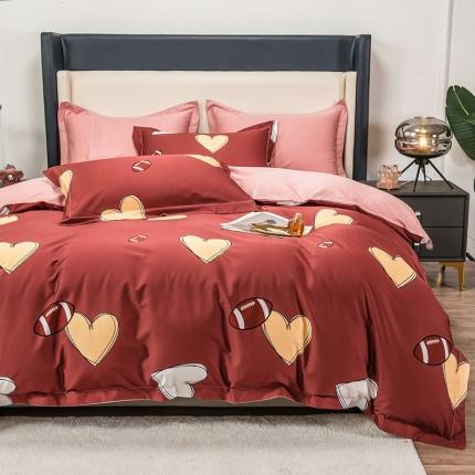 91家纺网 家纺一手货源 找家纺 (总)2024品乐100支云锦臻丝数码印花长绒棉全棉四件套