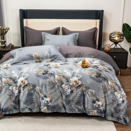 91家纺网 家纺一手货源 找家纺 (总)2024品乐100支云锦臻丝数码印花长绒棉全棉四件套