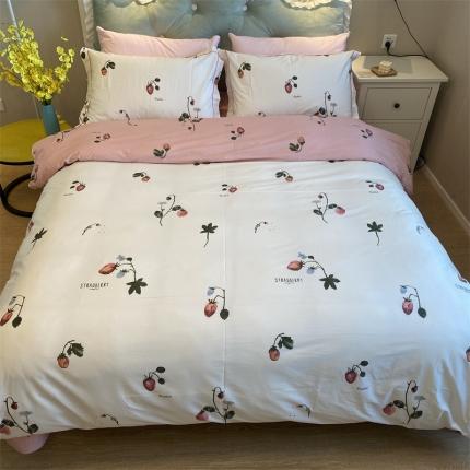 91家纺网 家纺一手货源 找家纺 （总）棉生活 2022新款全棉铂金棉小资系列四件套