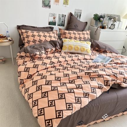 91家纺网 家纺一手货源 找家纺 （总）棉生活 2022新款全棉铂金棉小资系列四件套