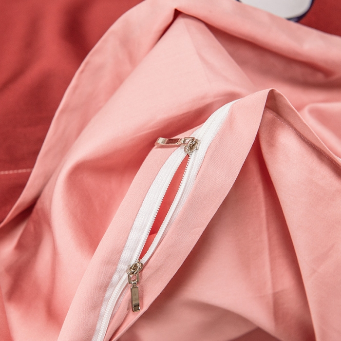 91家纺网 家纺一手货源 找家纺 品乐 2023新100支云锦臻丝高清数码长绒棉四件套 爱心酒