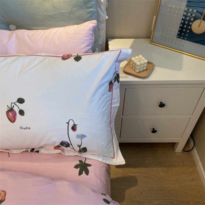 91家纺网 家纺一手货源 找家纺 棉生活 2021新款全棉铂金棉小资系列四件套 乔安娜