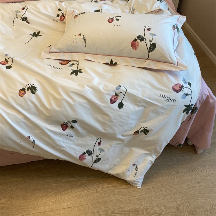 91家纺网 家纺一手货源 找家纺 棉生活 2021新款全棉铂金棉小资系列四件套 乔安娜