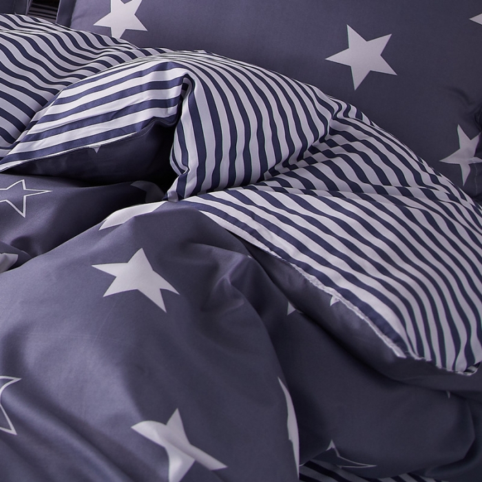 91家纺网 家纺一手货源 找家纺 曼璐家纺 2025新款芦荟棉单品被套 星空漫步